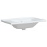 Lavabo de baño rectangular cerámica blanco 81x48x19,5