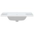 Lavabo de baño rectangular cerámica blanco 81x48x19,5