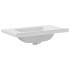 Lavabo de baño rectangular cerámica blanco 81x48x19,5