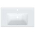 Lavabo de baño rectangular cerámica blanco 81x48x19,5