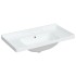 Lavabo de baño rectangular cerámica blanco 91,5x48x23