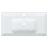 Lavabo de baño rectangular cerámica blanco 91,5x48x23