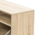 Mueble de TV 2 piezas madera de ingeniería roble 95x35x36