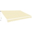 Toldo plegable de operación manual 400 cm crema