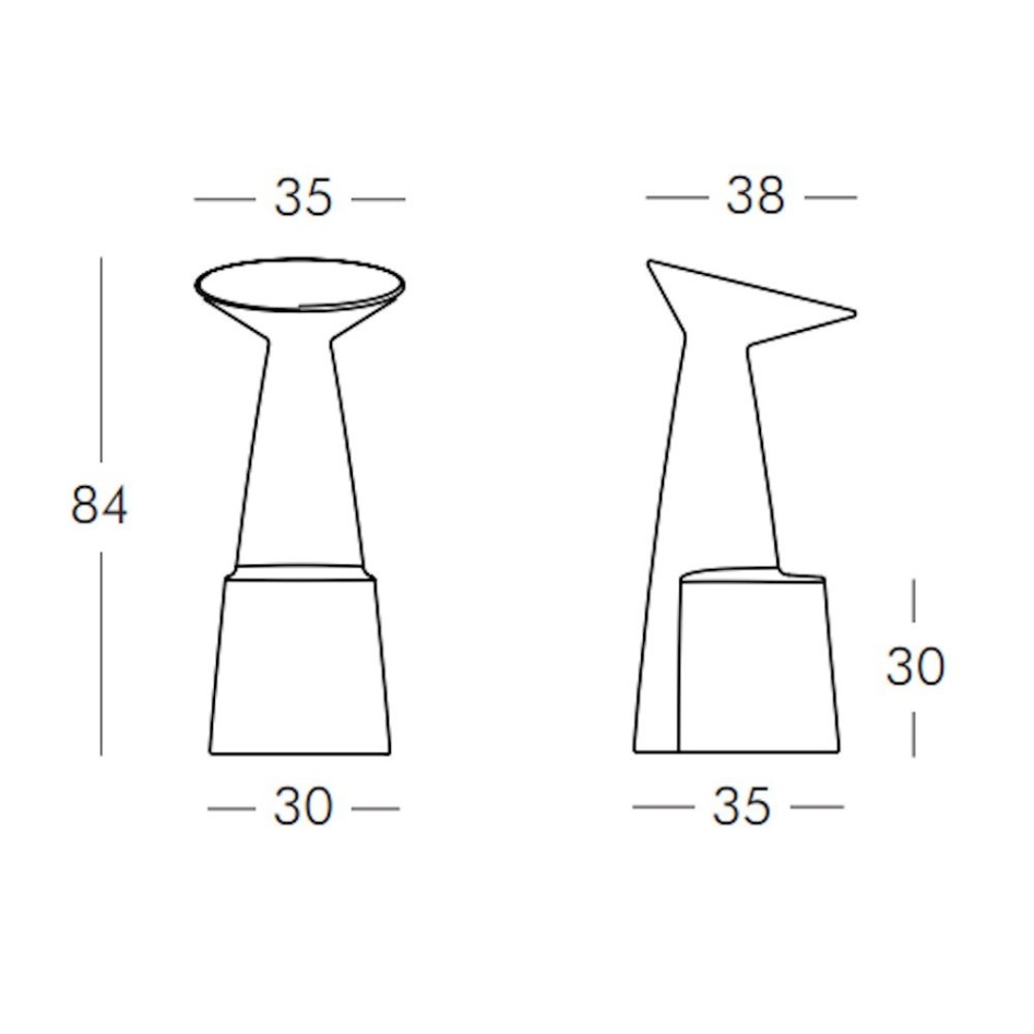 Taburete alto modelo Voilà