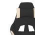 Silla gaming de masaje con reposapiés tela negro y