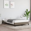 Estructura de cama de tela gris taupe 120x200 cm