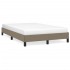 Estructura de cama de tela gris taupe 120x200