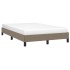 Estructura de cama de tela gris taupe 120x200