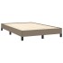 Estructura de cama de tela gris taupe 120x200