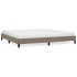 Estructura de cama de tela gris taupe 200x200