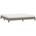 Estructura de cama de tela gris taupe 200x200