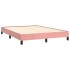 Estructura de cama de terciopelo rosa 140x190