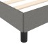 Estructura de cama tela gris oscuro 180x200