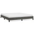 Estructura de cama de terciopelo gris oscuro 180x200