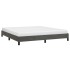 Estructura de cama de terciopelo gris oscuro 180x200