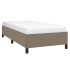 Estructura de cama de tela gris taupe 80x200