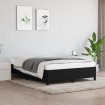 Estructura de cama de tela negro 140x190 cm