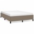 Estructura de cama de tela gris taupe 140x190