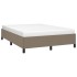 Estructura de cama de tela gris taupe 140x190