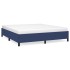 Estructura de cama tela azul 180x200