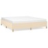 Estructura de cama tela color crema 180x200