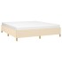 Estructura de cama tela color crema 180x200