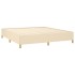 Estructura de cama tela color crema 180x200