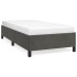 Estructura de cama de terciopelo gris oscuro 100x200