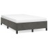 Estructura de cama de terciopelo gris oscuro 120x200