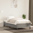 Estructura de cama de terciopelo gris claro 90x190 cm