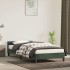 Estructura cama con cabecero terciopelo verde oscuro 90x200