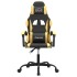 Silla gaming giratoria cuero sintético negro y