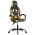 Silla gaming giratoria cuero sintético negro y