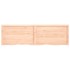 Estante de pared madera maciza roble sin tratar 200x60x(2-6)