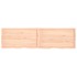 Estante de pared madera maciza roble sin tratar 220x60x(2-4)