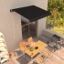 Toldo retráctil automático gris antracita 300x250