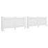 Cubiertas para radiador 2 unidades MDF blanco 172x19x81,5