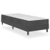 Cama box spring tela gris oscuro 100x200