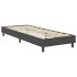 Cama box spring tela gris oscuro 100x200