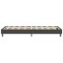 Cama box spring tela gris oscuro 100x200