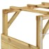 Estructura escalar portería de fútbol madera pino 170x60x170