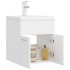 Mueble con lavabo blanco madera