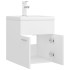 Mueble con lavabo blanco madera