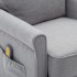 Sillón de masaje eléctrico tela gris