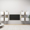 Muebles de pared para TV 8 uds blanco roble Sonoma 30,5x30x30cm