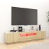 Armario TV con luces LED color roble Sonoma 180x35x40