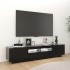 Mueble para TV con luces LED negro 180x35x40