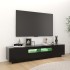 Mueble para TV con luces LED negro 180x35x40