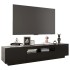 Mueble para TV con luces LED negro 180x35x40